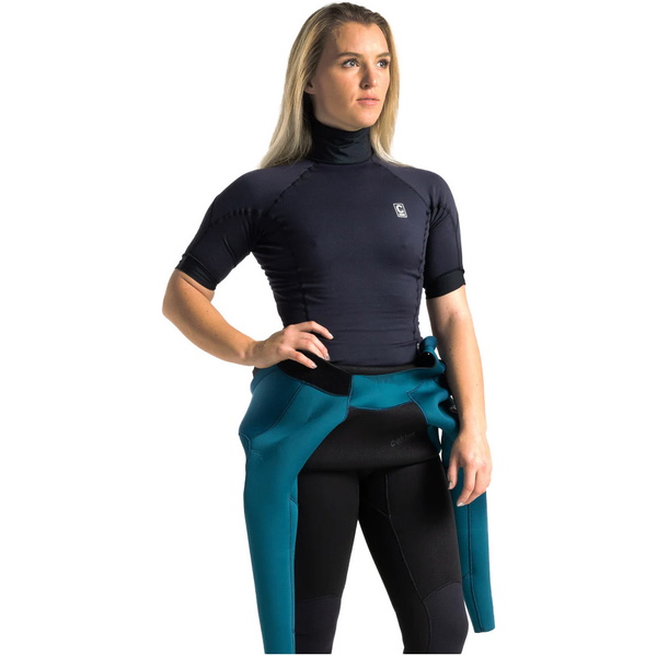 2026 C-Skins Womens Thermal Skins Short Sleeve Vest C-HDISSW - Black